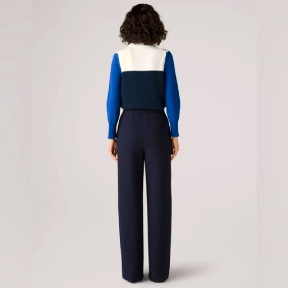 St. John Collection Straight Leg Pants in Navy 14